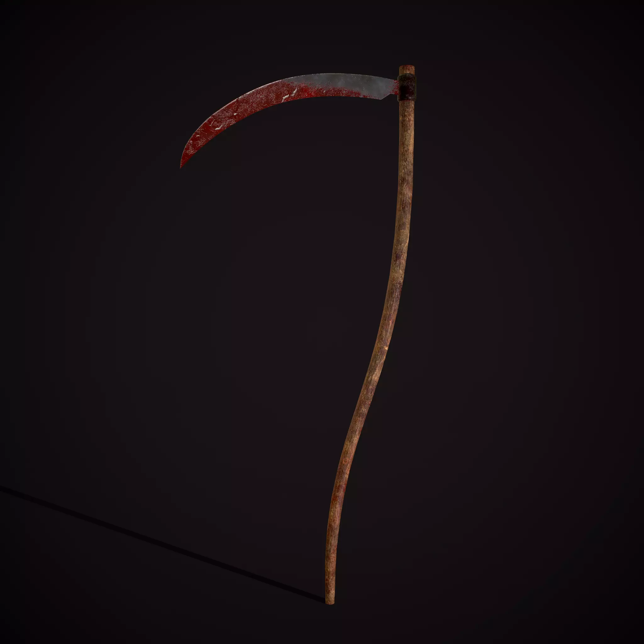 Bloody Scythe Low-poly 3D model