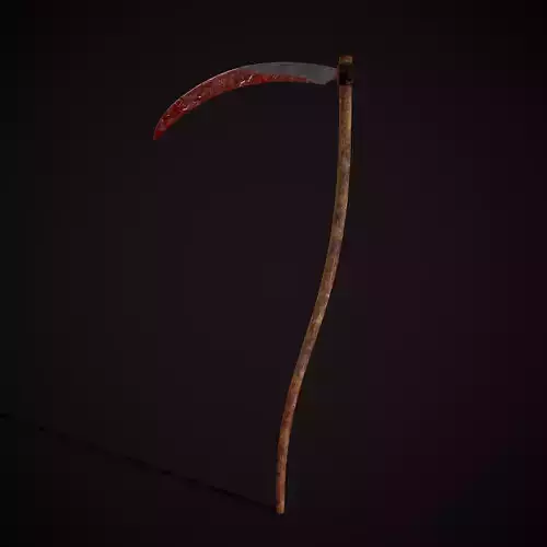Bloody Scythe Low-poly 3D model