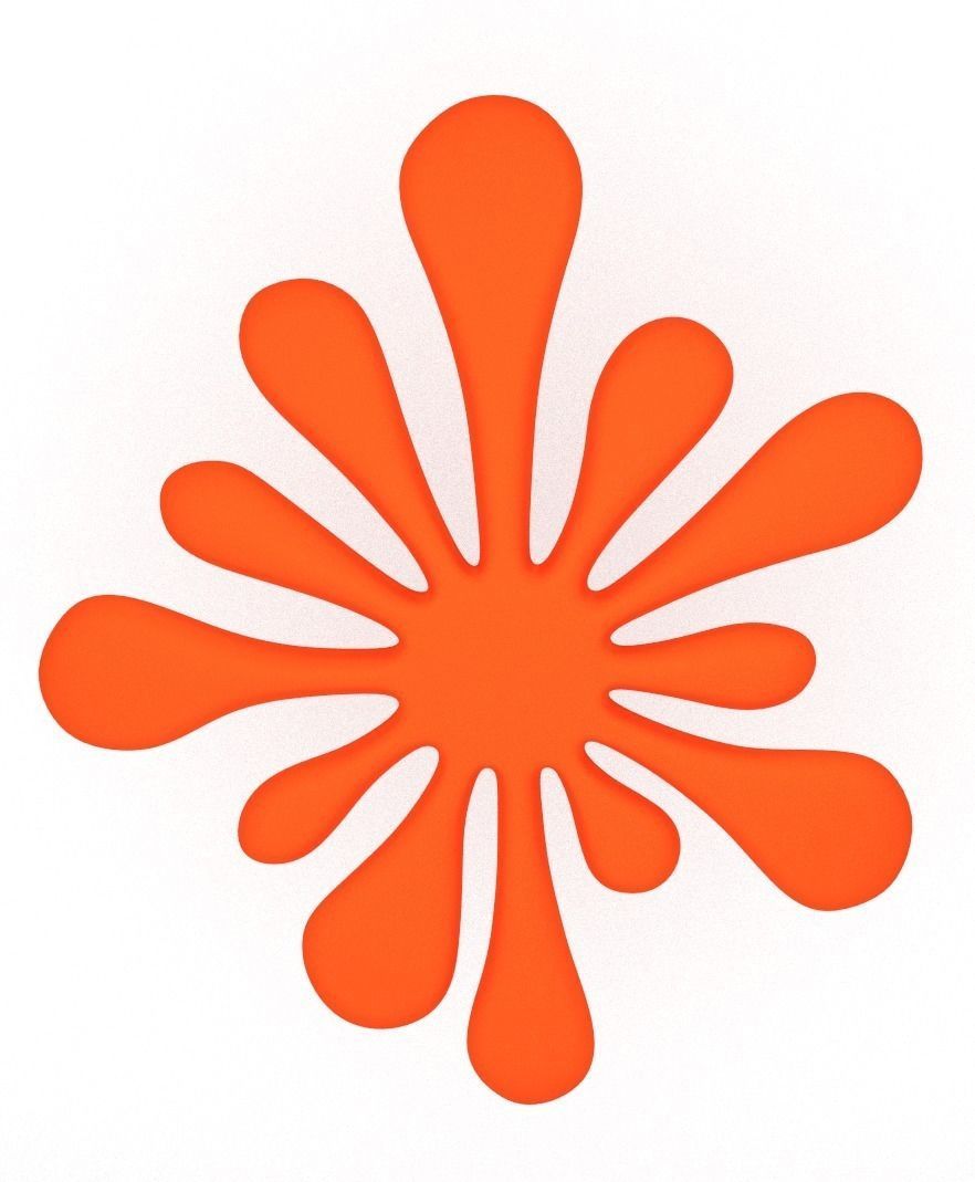 Splash Clock 3D model_6