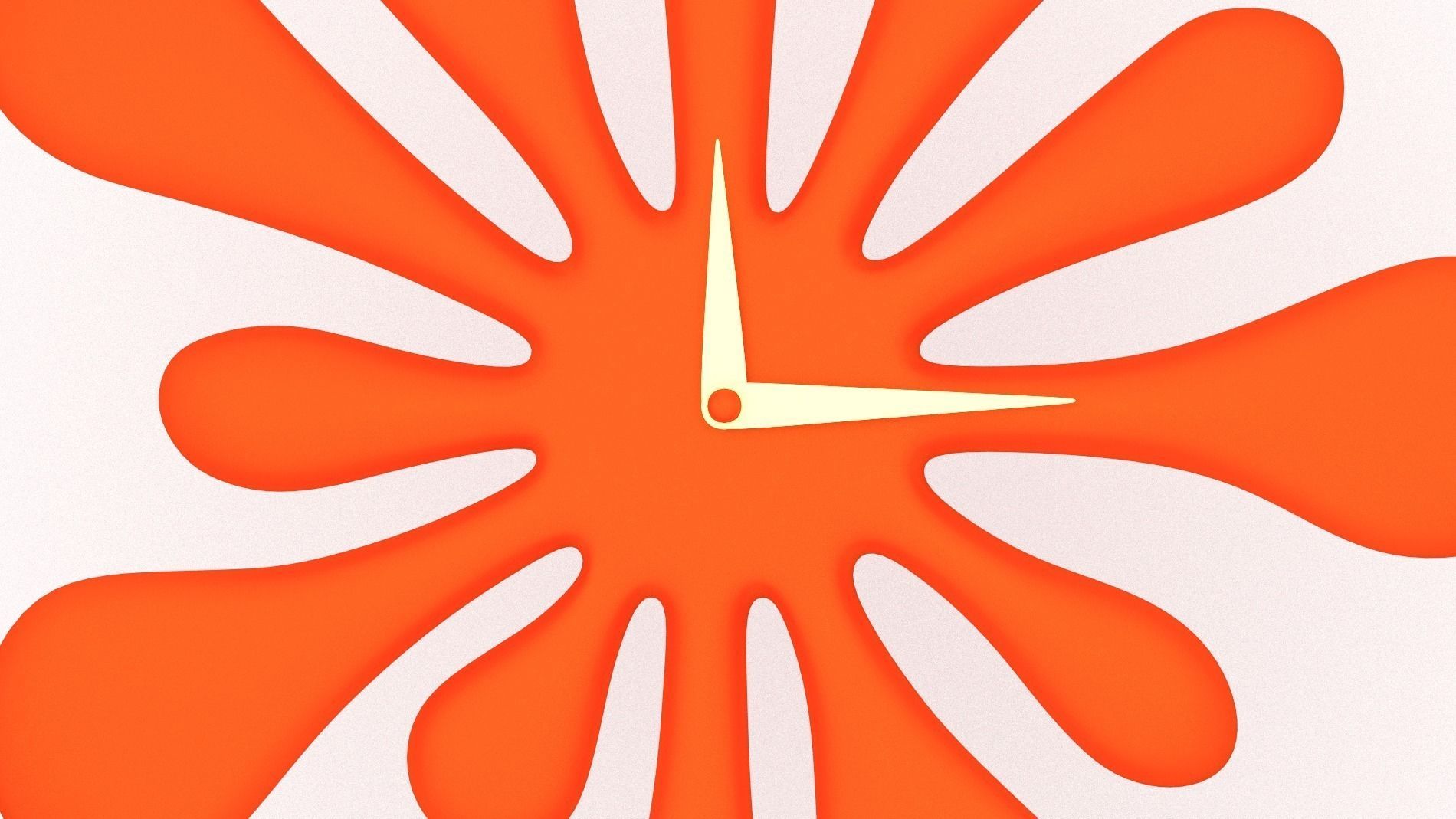 Splash Clock 3D model_4