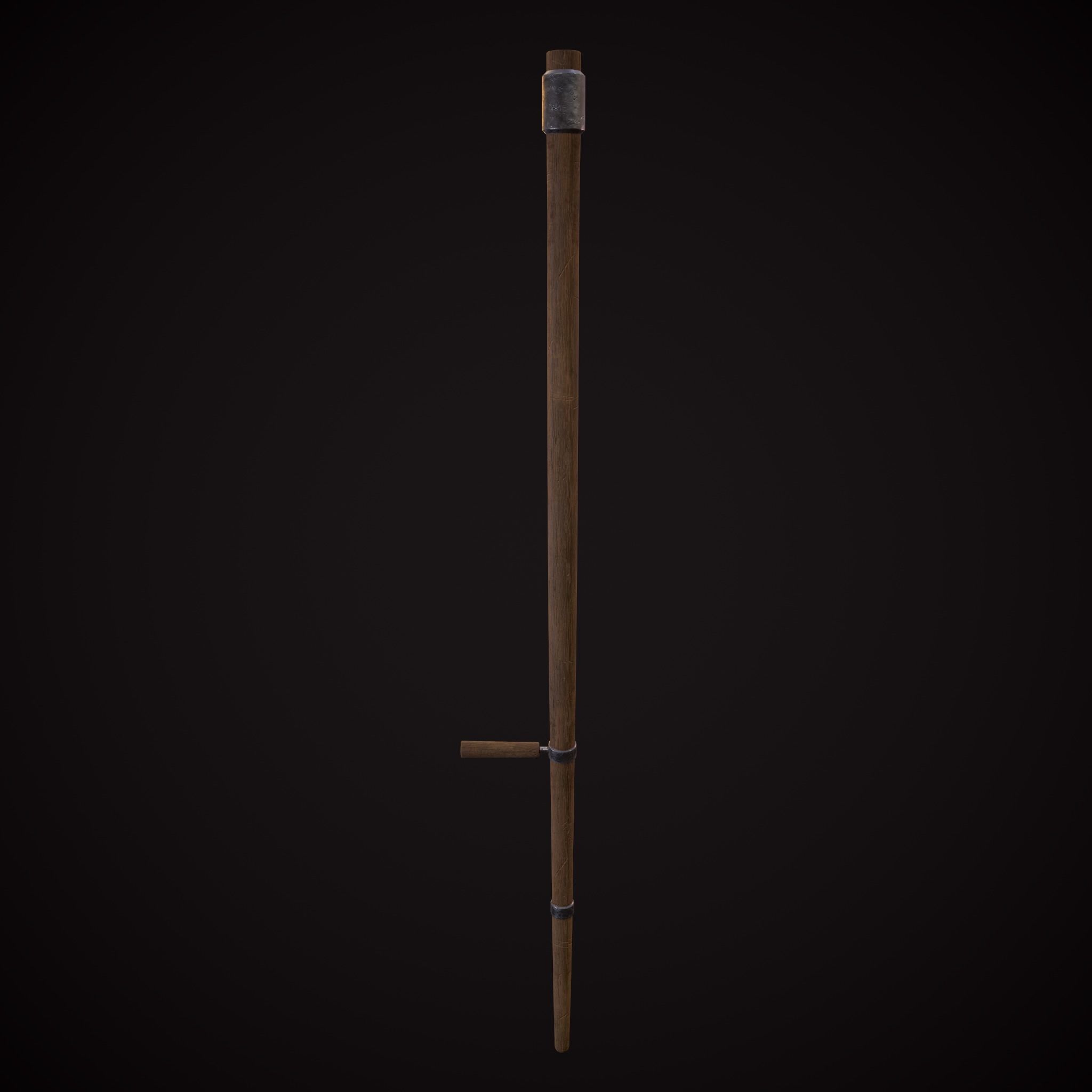 Scythe Low-poly 3D model_29