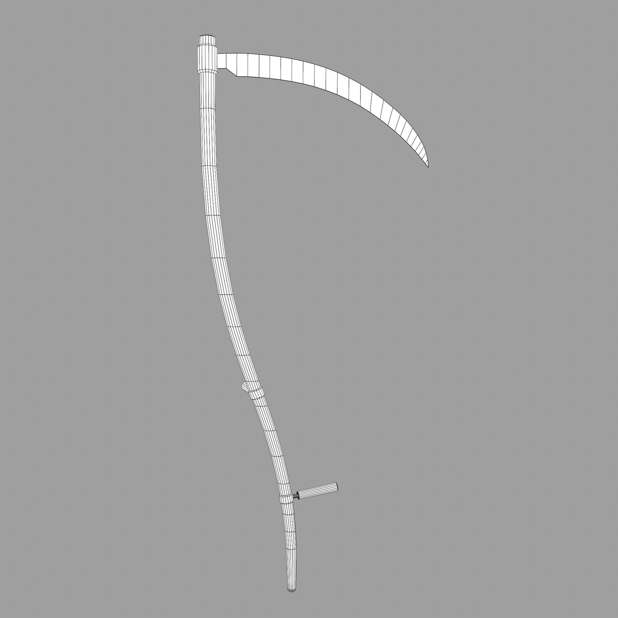 Scythe Low-poly 3D model_33