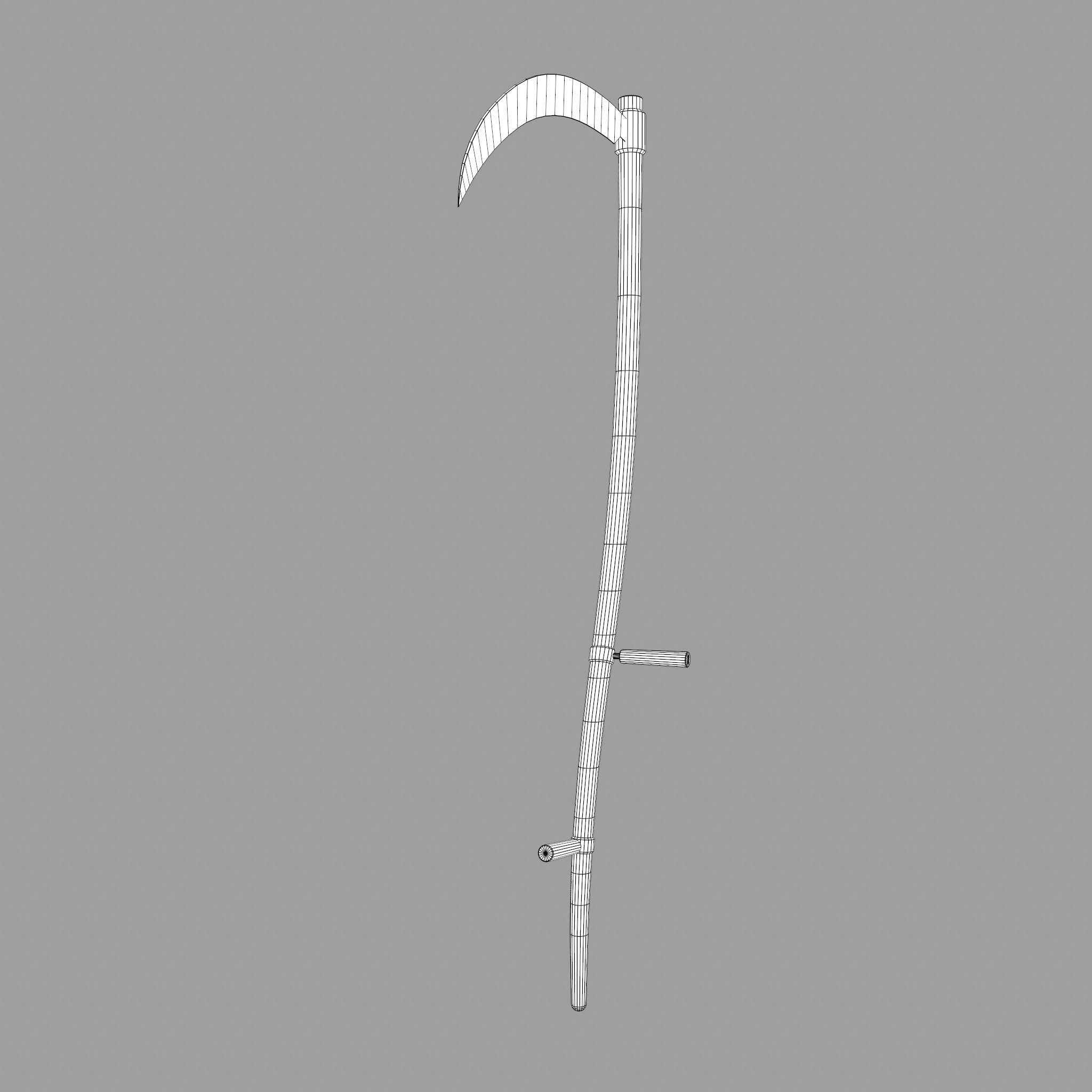 Scythe Low-poly 3D model_34