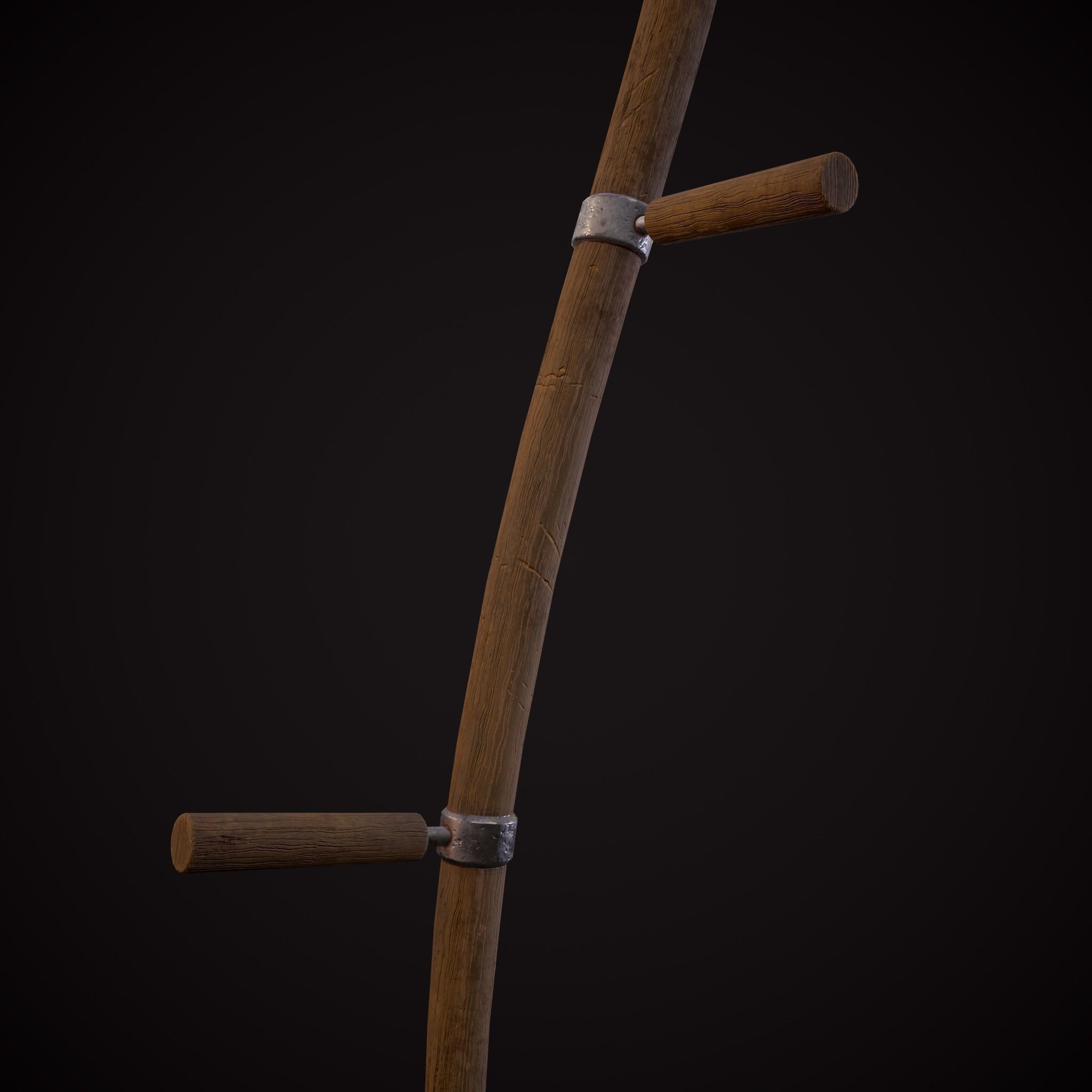 Scythe Low-poly 3D model_17
