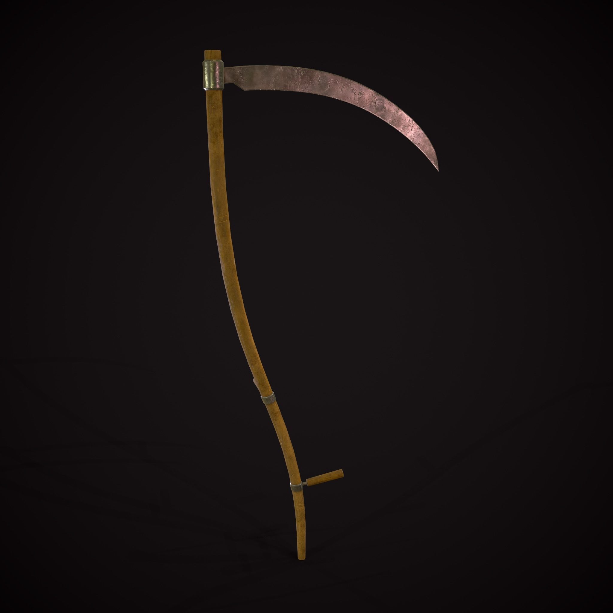 Scythe Low-poly 3D model_24