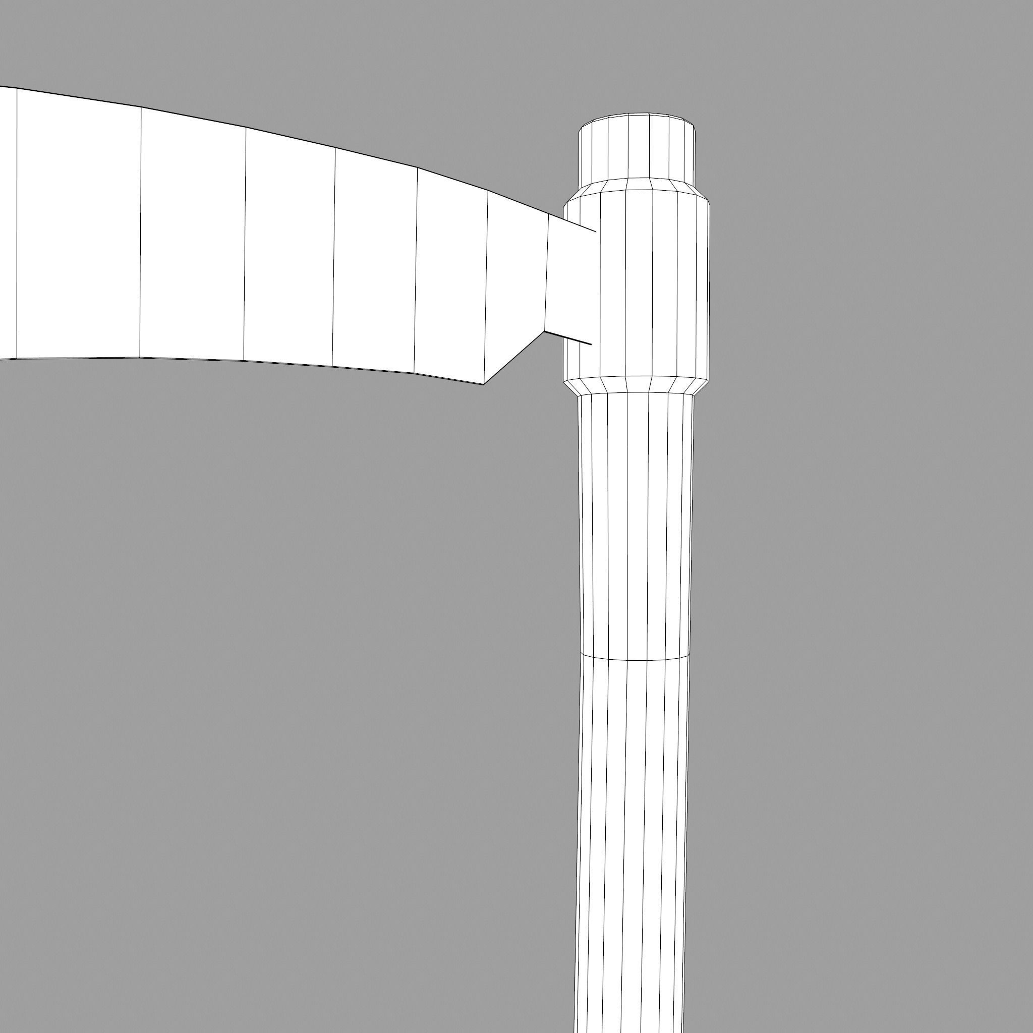 Scythe Low-poly 3D model_31