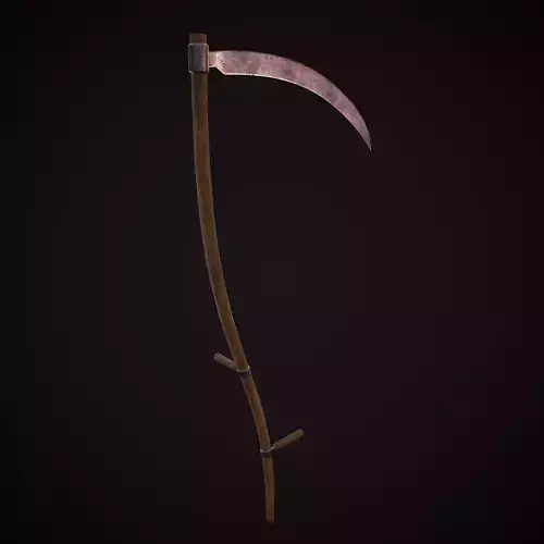 Scythe Low-poly 3D model