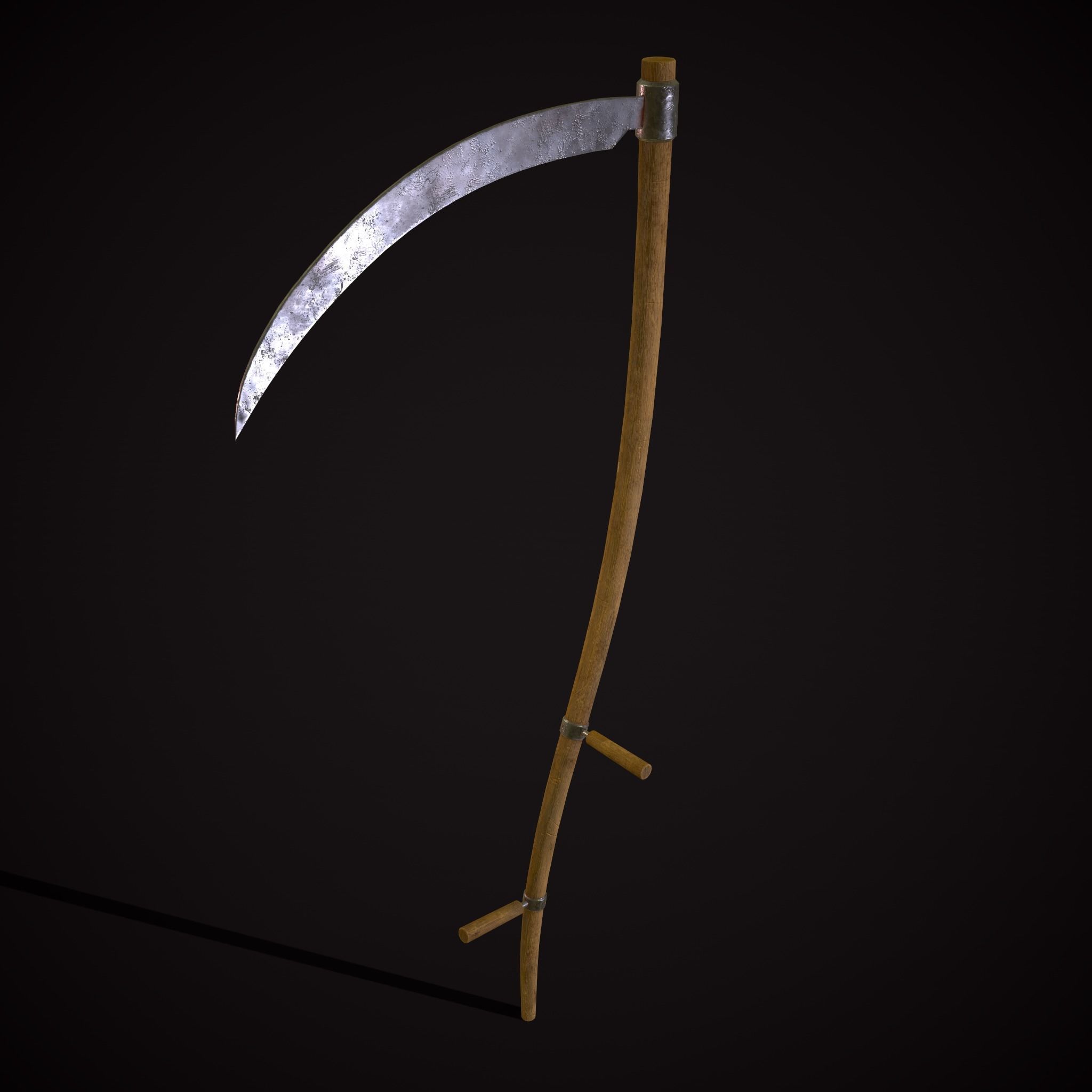 Scythe Low-poly 3D model_30