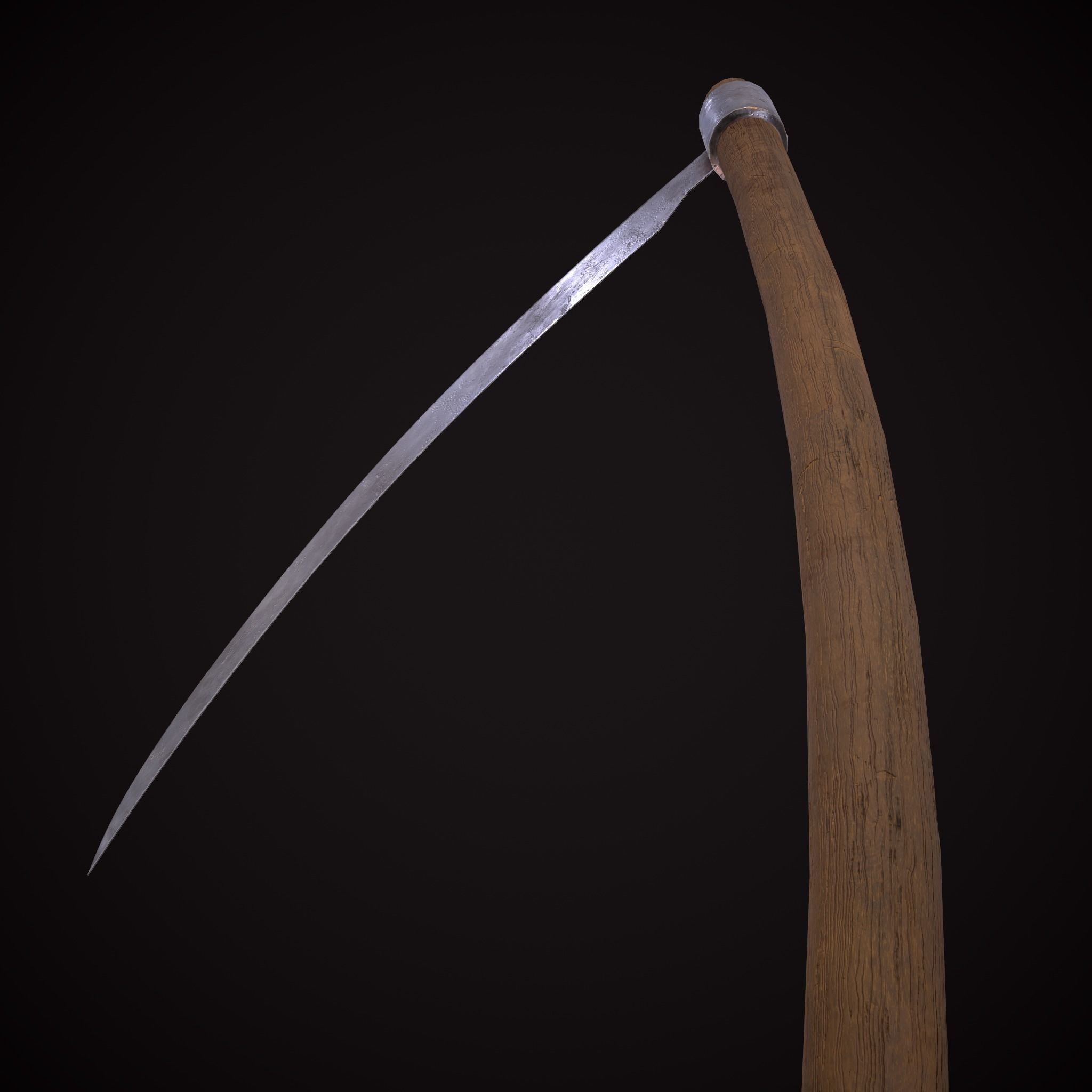 Scythe Low-poly 3D model_20