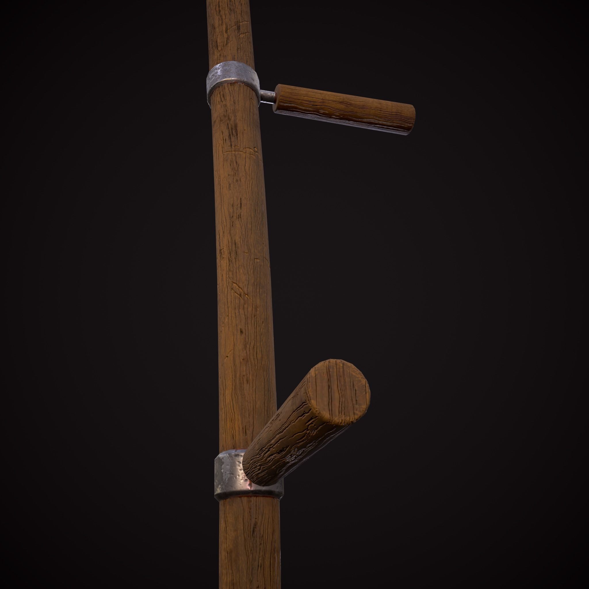 Scythe Low-poly 3D model_16
