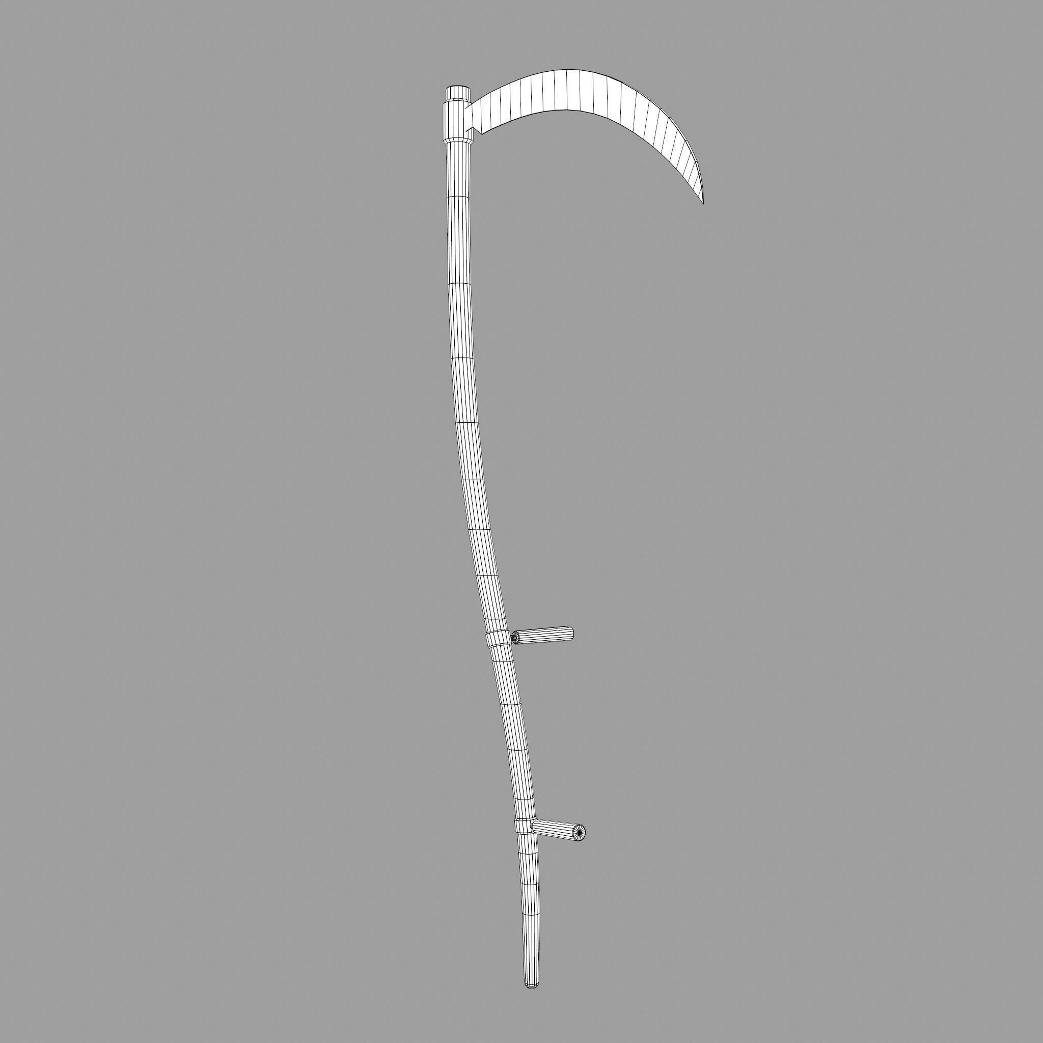 Scythe Low-poly 3D model_35