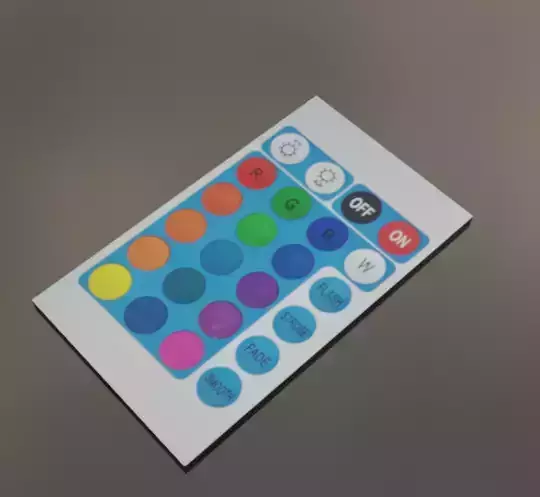 Led-Remote remote control buttons Free 3D model