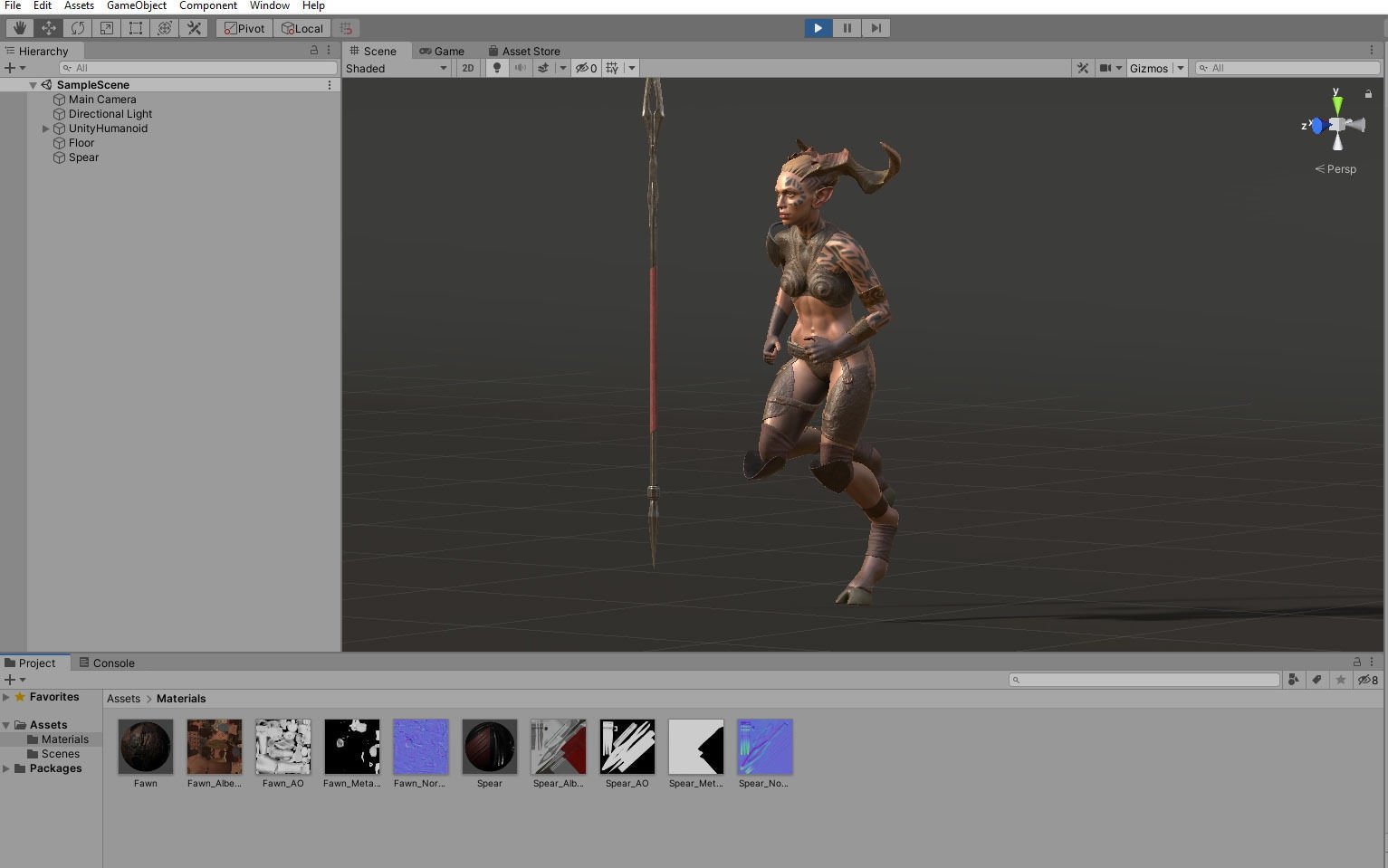 Favn Woman Low-poly 3D model_13