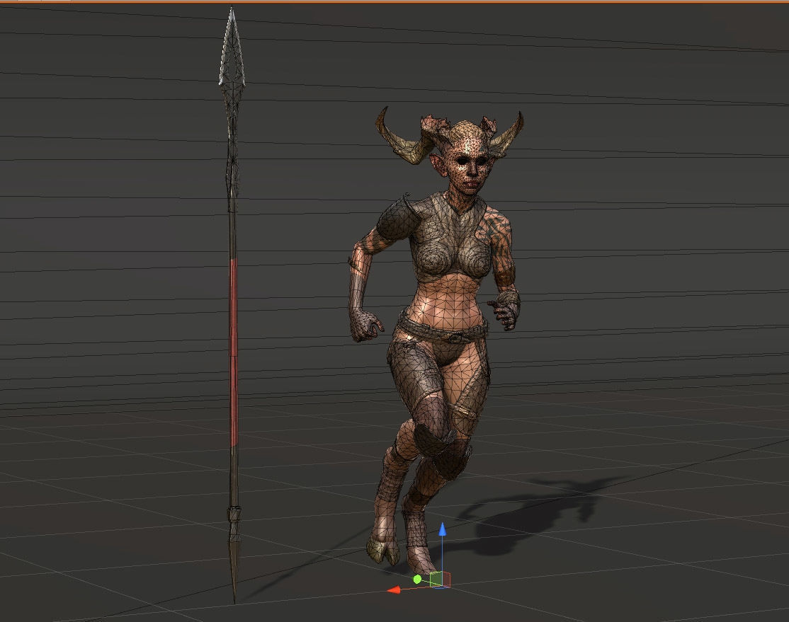 Favn Woman Low-poly 3D model_11
