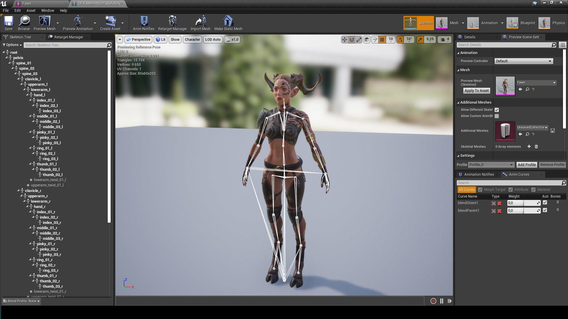 Favn Woman Low-poly 3D model_15
