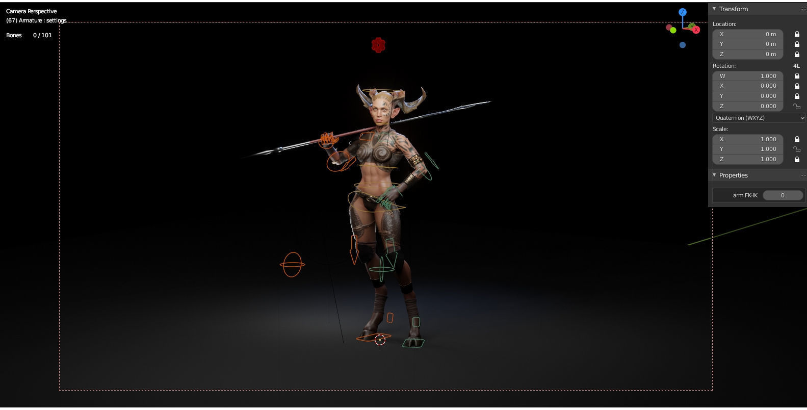 Favn Woman Low-poly 3D model_6