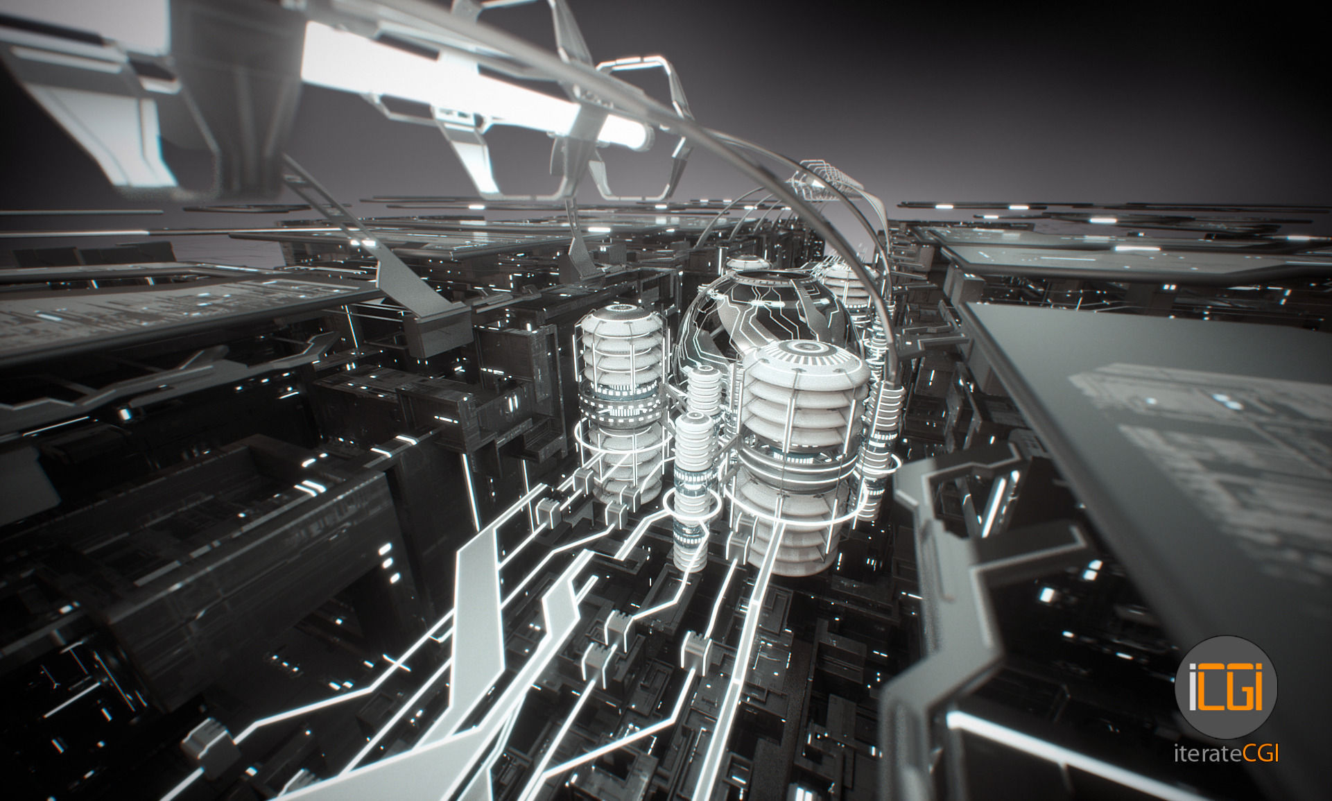 Sci-Fi portal abstract motion design 3D model_10