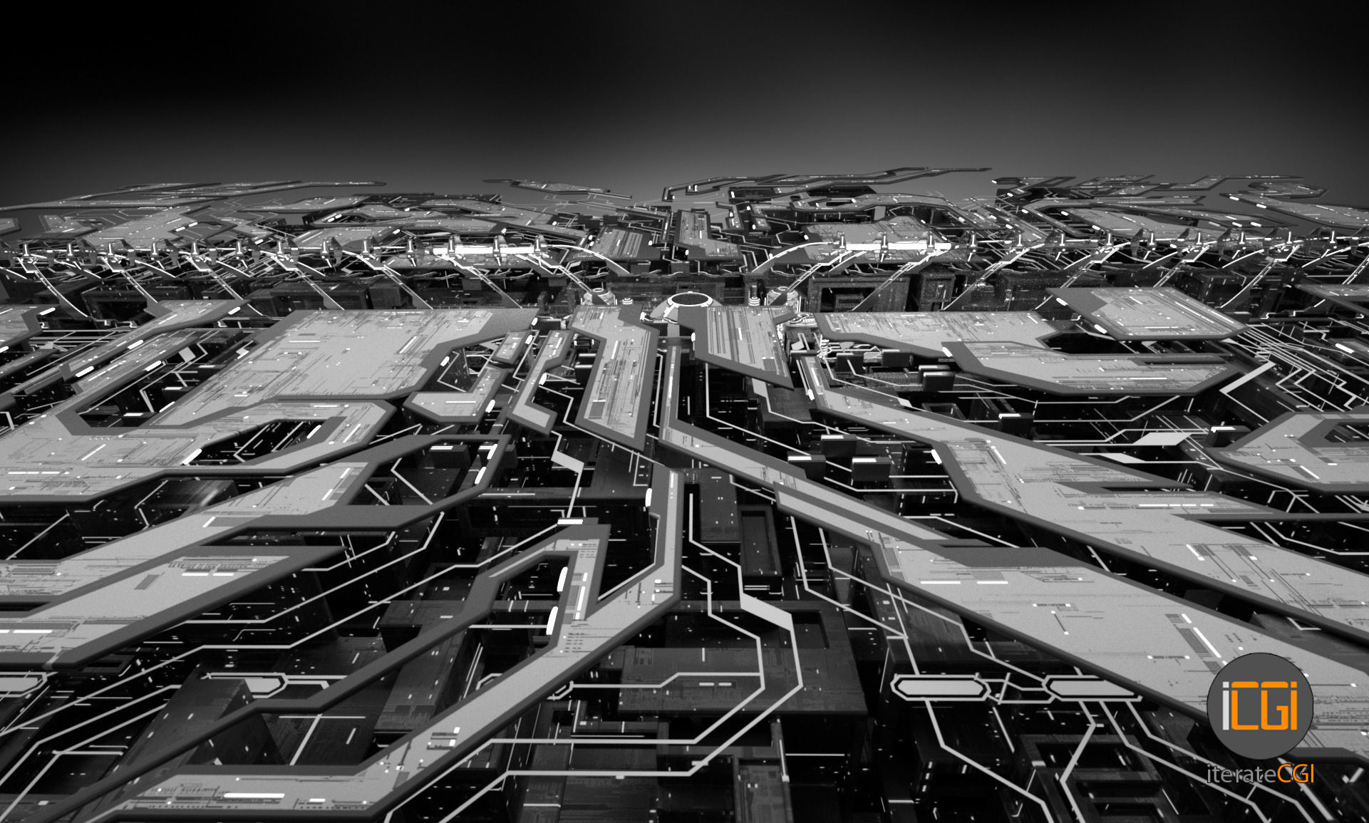 Sci-Fi portal abstract motion design 3D model_9