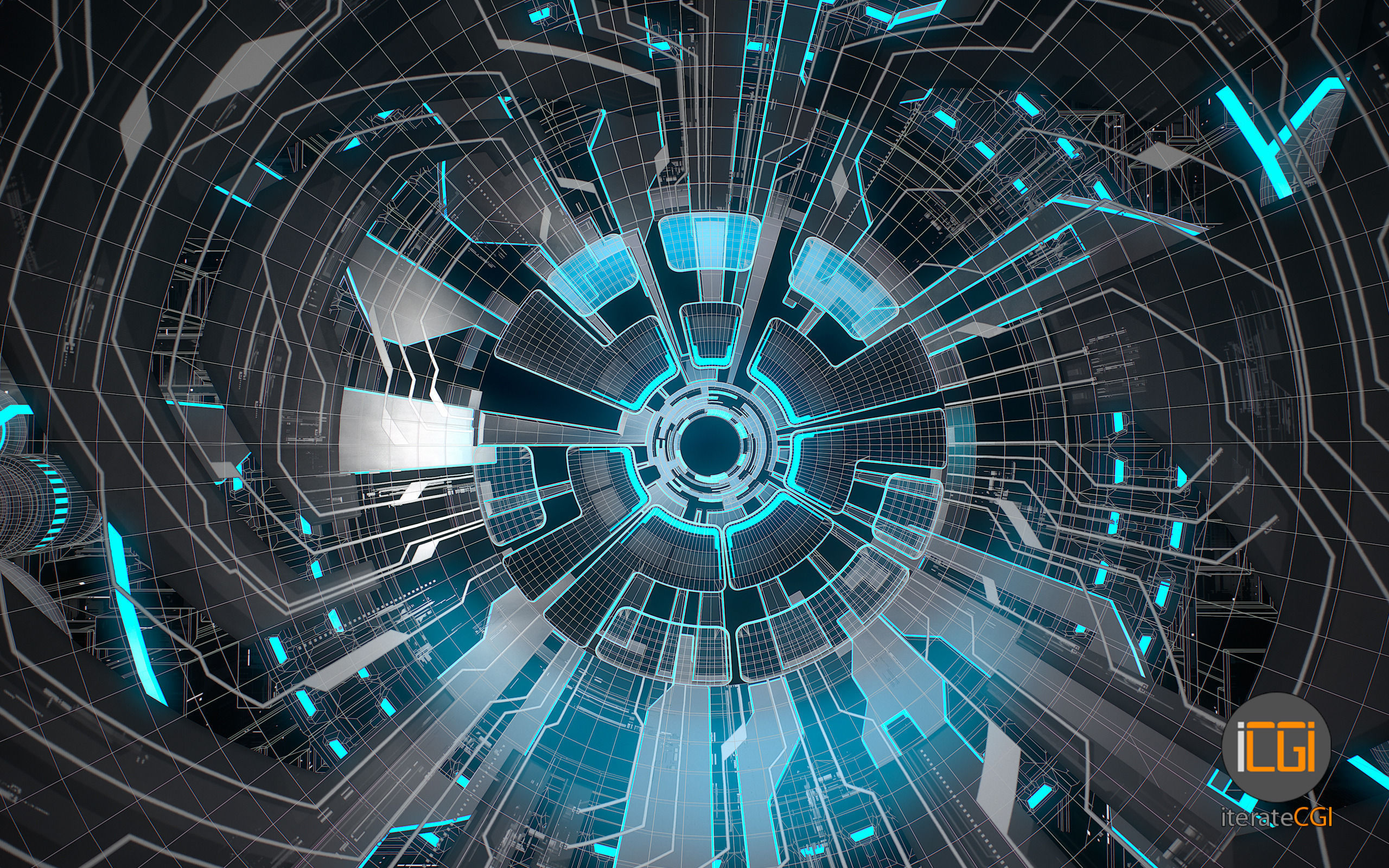 Sci-Fi portal abstract motion design 3D model_15