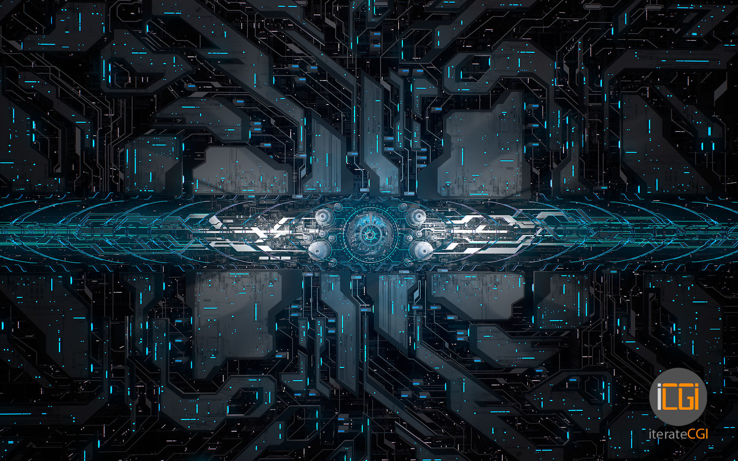 Sci-Fi portal abstract motion design 3D model_4