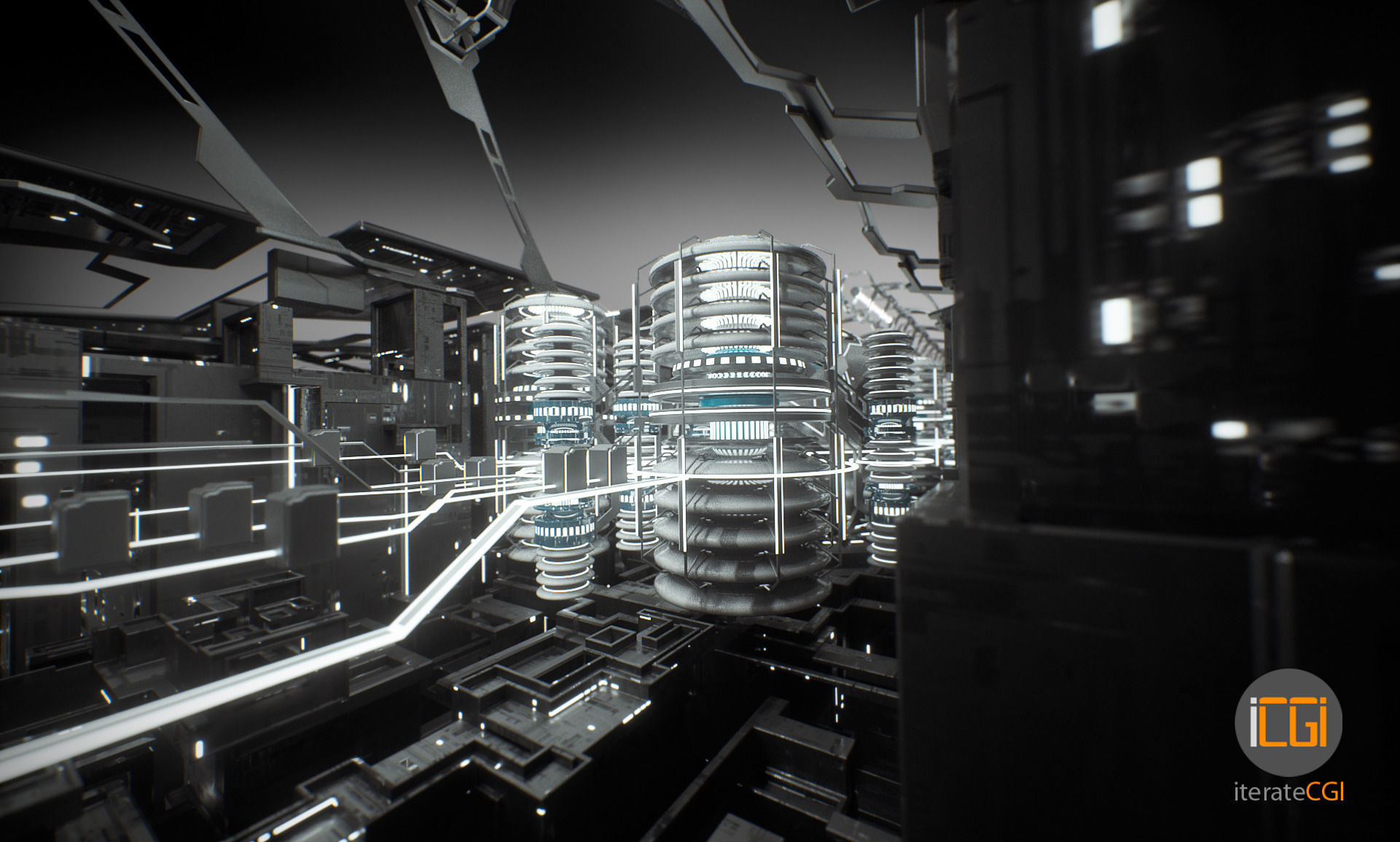 Sci-Fi portal abstract motion design 3D model_11