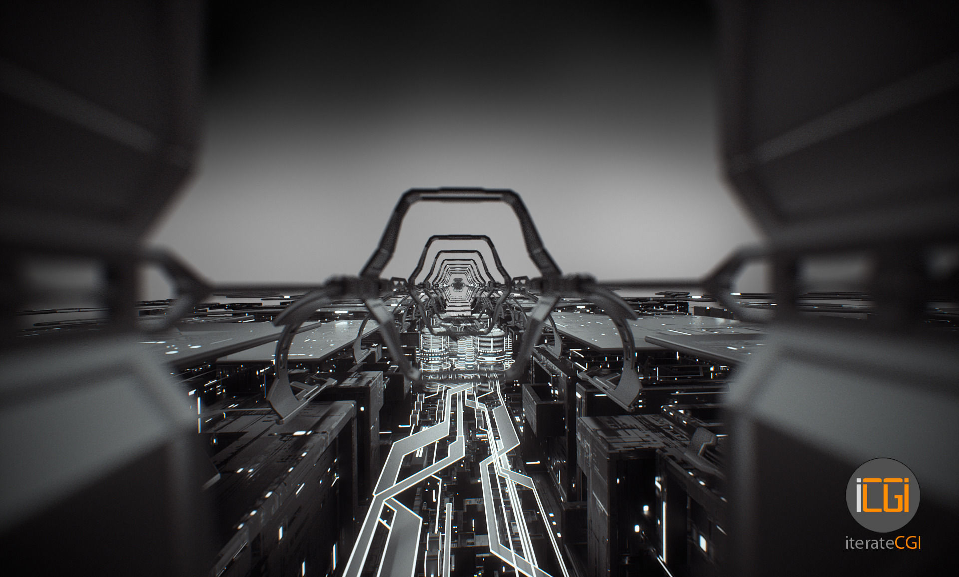 Sci-Fi portal abstract motion design 3D model_12