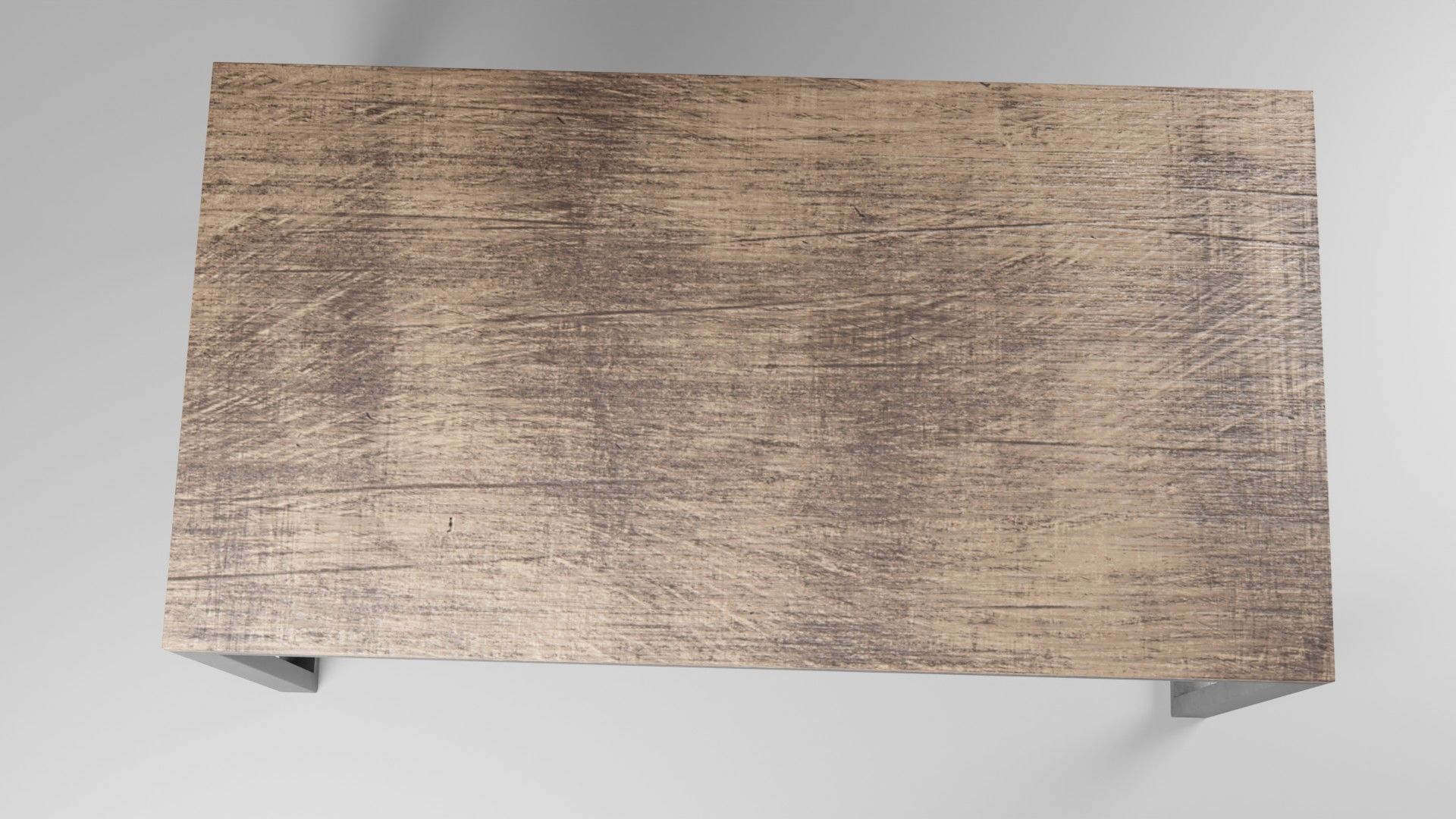 Loft style table Low-poly 3D model_2