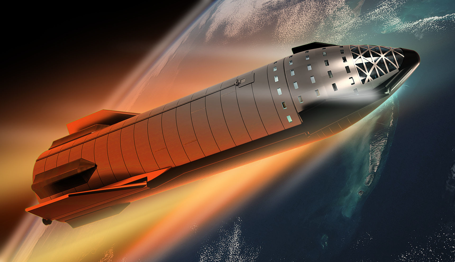 SpaceX Starship 3D model CGTrader