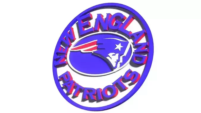 New England Patriots circle 3D model