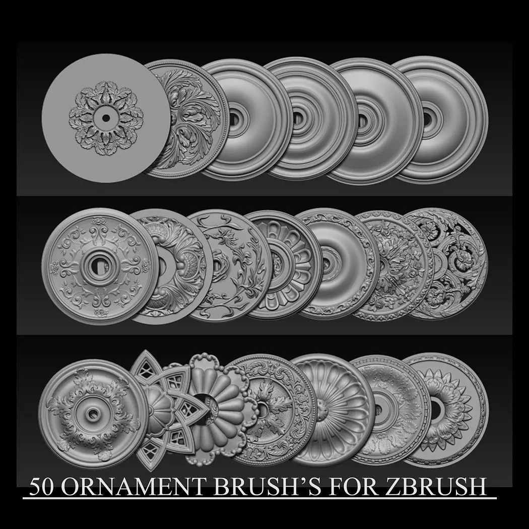 50 Ornament IMM Brush 3D model_0