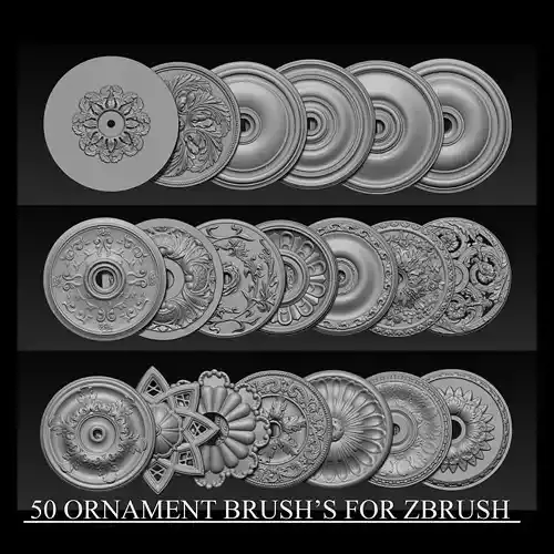 50 Ornament IMM Brush 3D model