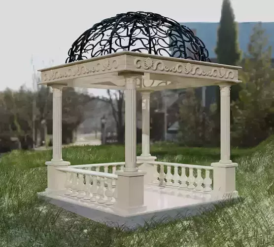Gazebo in classic style garden furniture