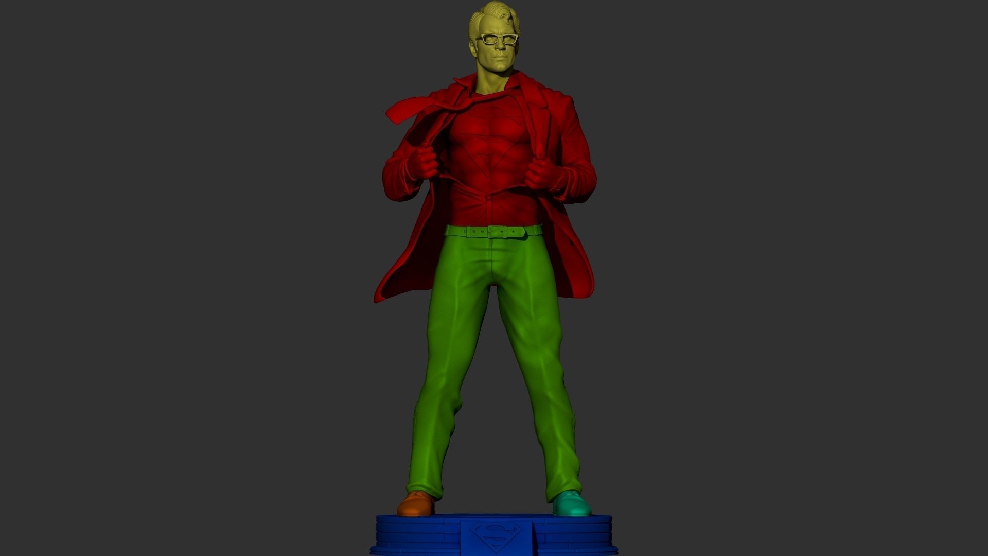 Superman - Clark Kent - 3D Print 3D print model_13
