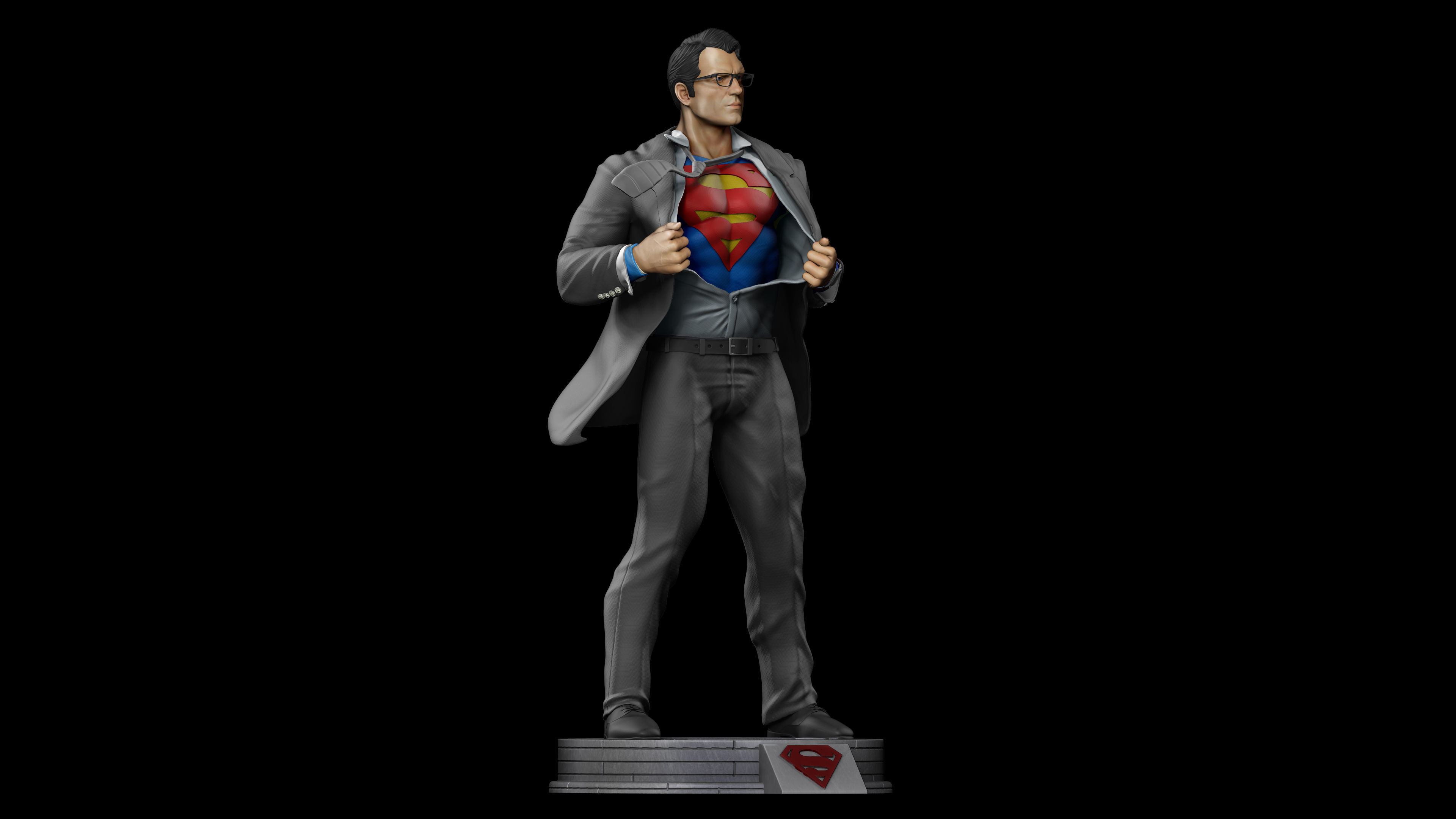 Superman - Clark Kent - 3D Print 3D print model_3