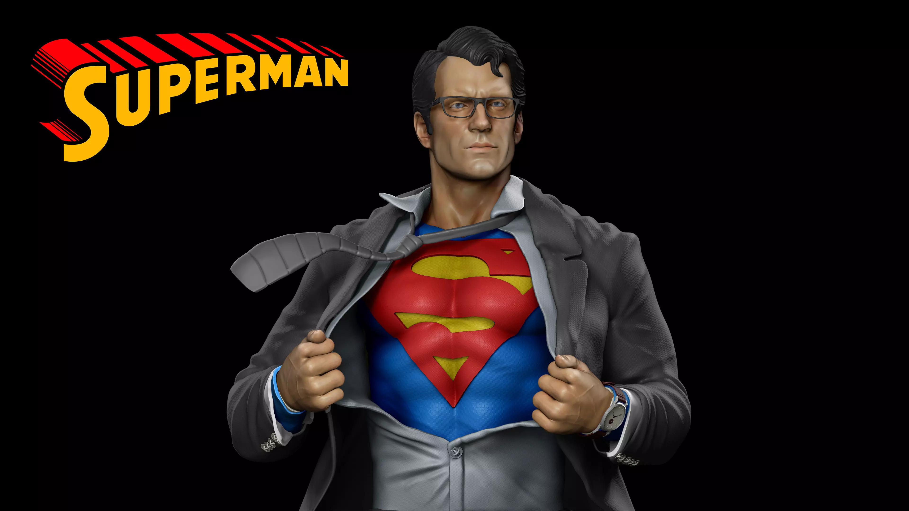 Superman - Clark Kent - 3D Print 3D print model_0