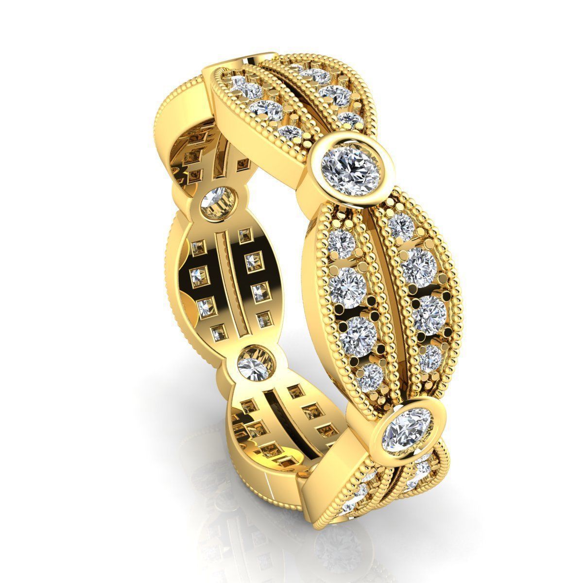 fancy Ring  3D print model_8