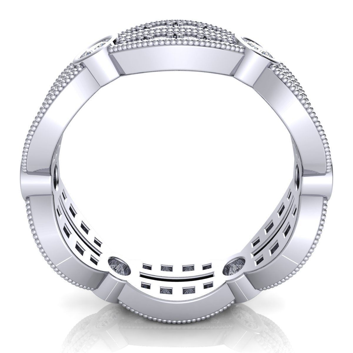 fancy Ring  3D print model_11