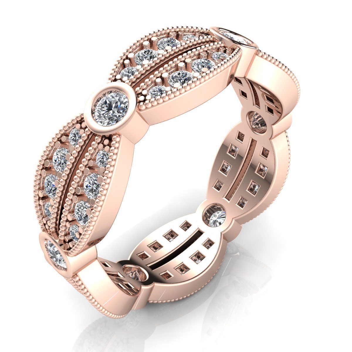 fancy Ring  3D print model_9