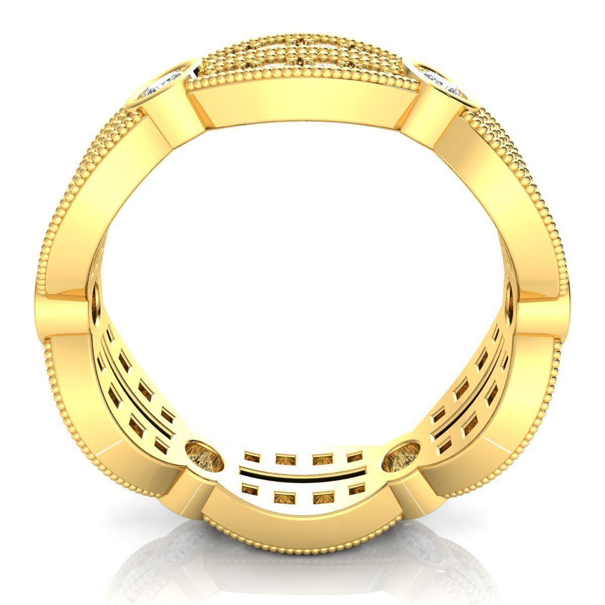 fancy Ring  3D print model_12