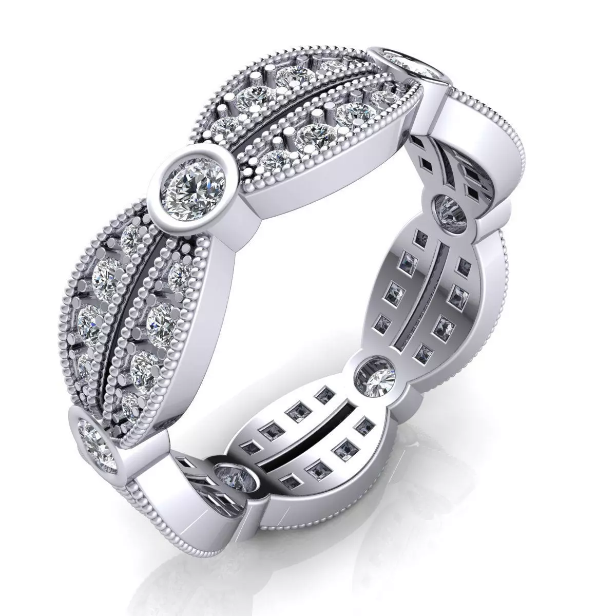 fancy Ring  3D print model_0