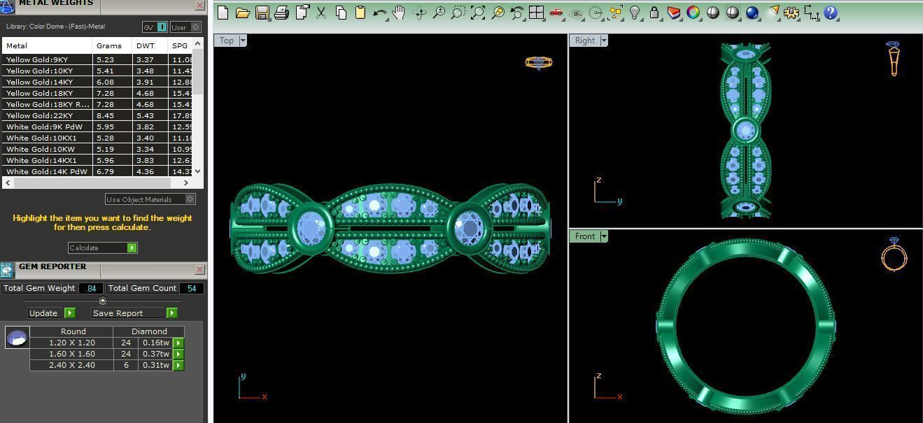 fancy Ring  3D print model_1