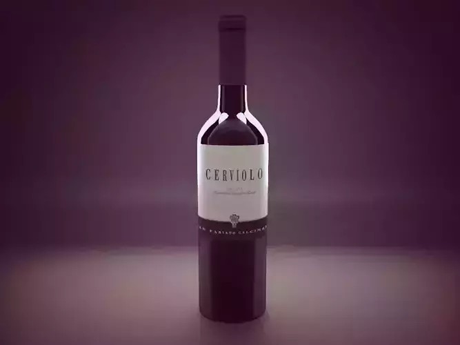 italian wine Cerviolo 3d model 3D model