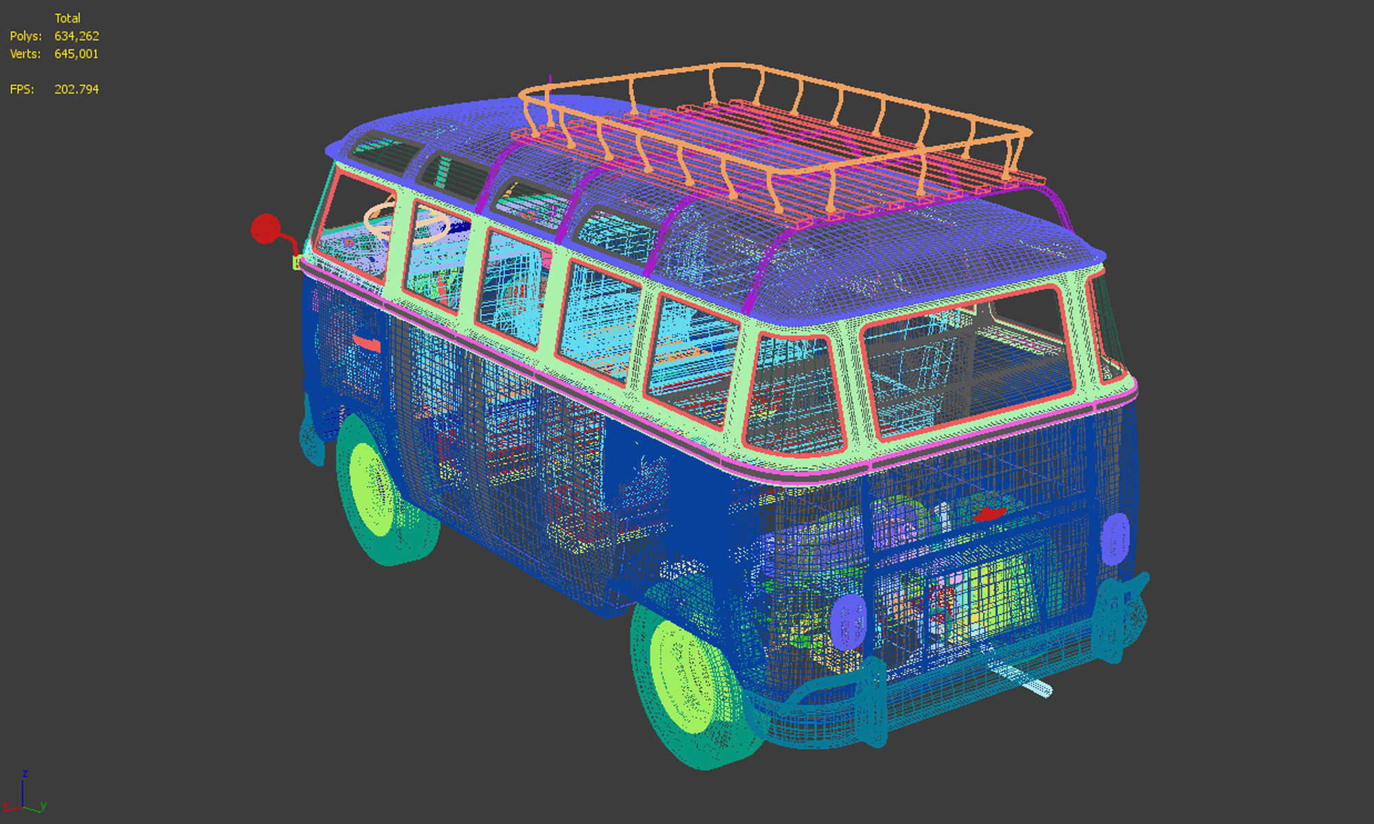 Volkswagen Camping Bus 3D model_11