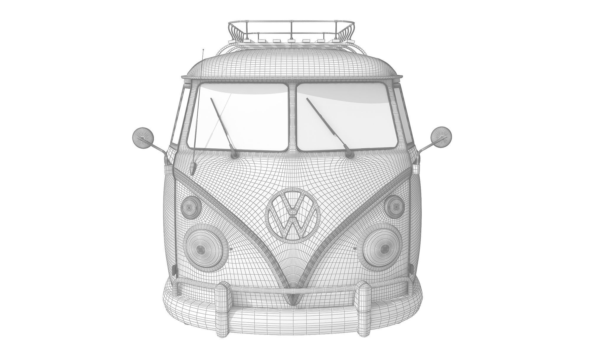 Volkswagen Camping Bus 3D model_10