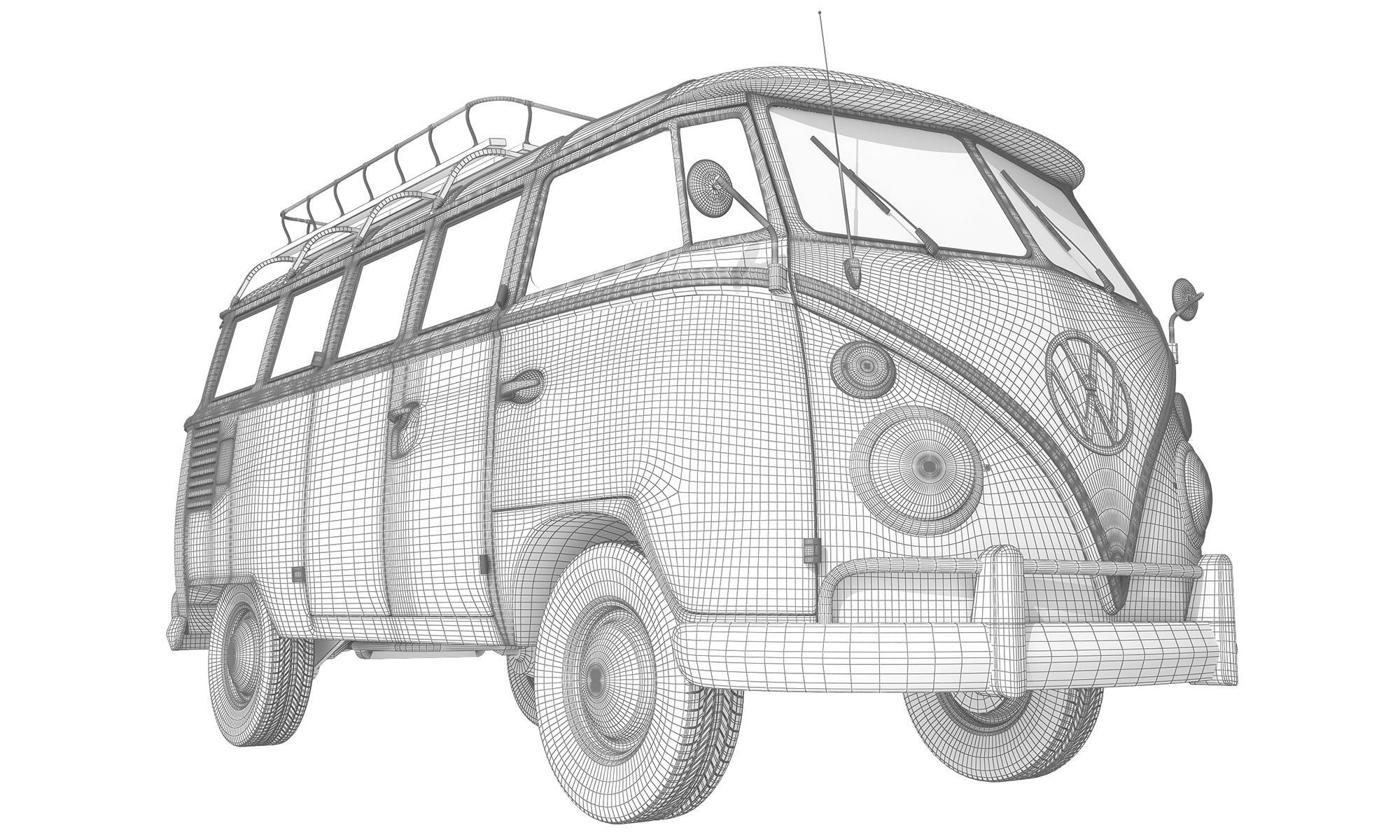 Volkswagen Camping Bus 3D model_8