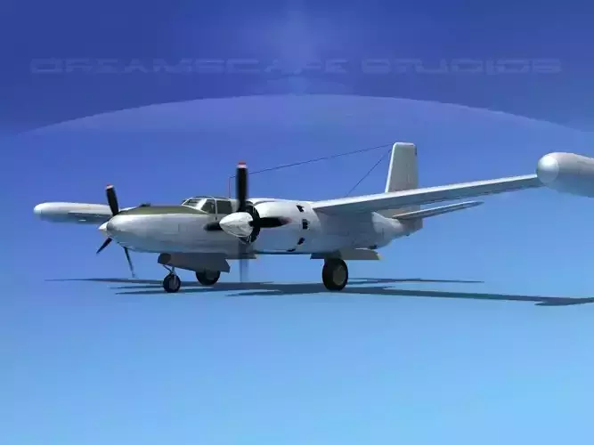 Douglas B-26 Marketeer Bare Metal