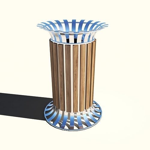 Trash round can 3D model