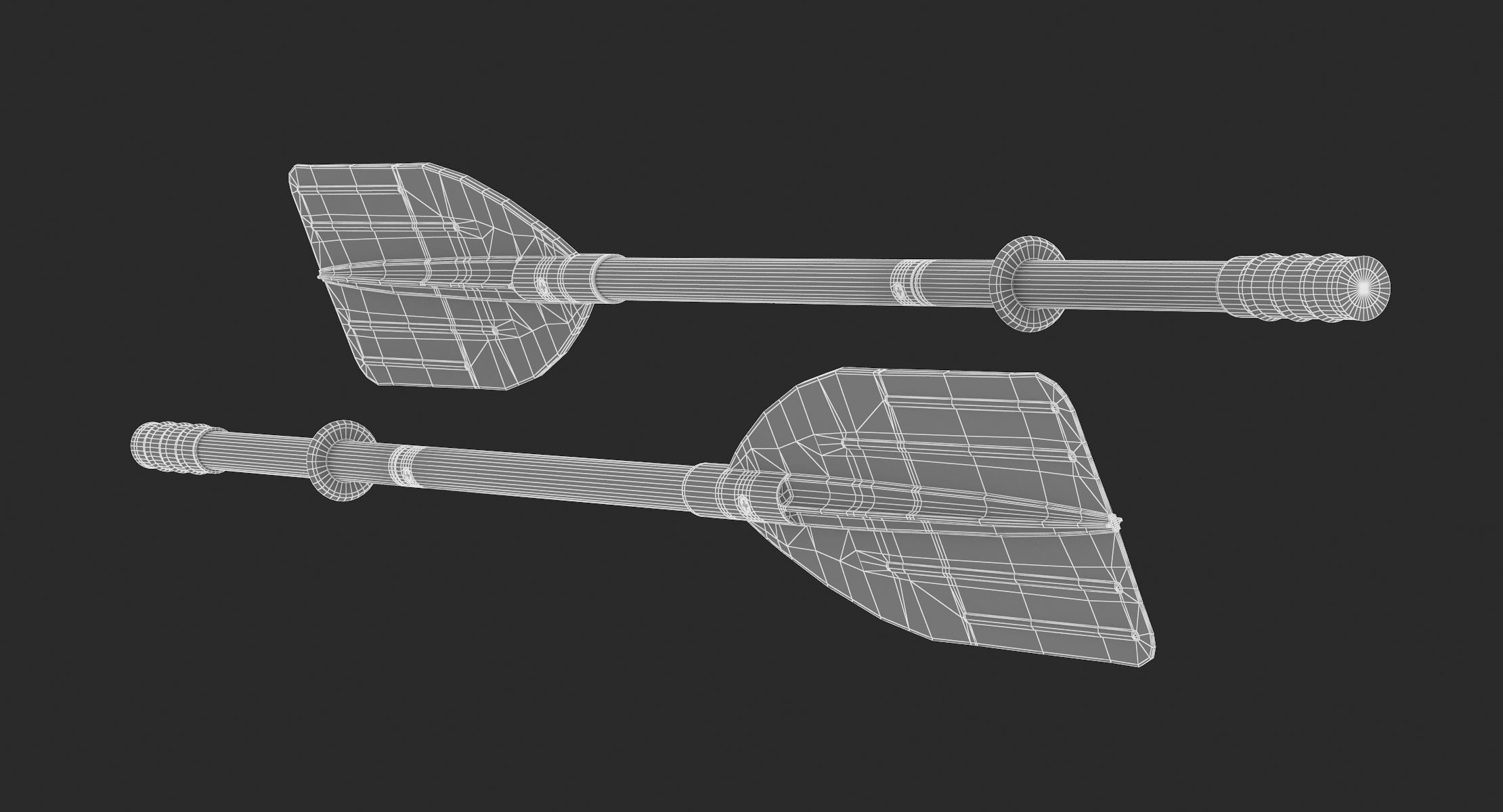 Intex Boat and Kayak Oars Series 3D model_13