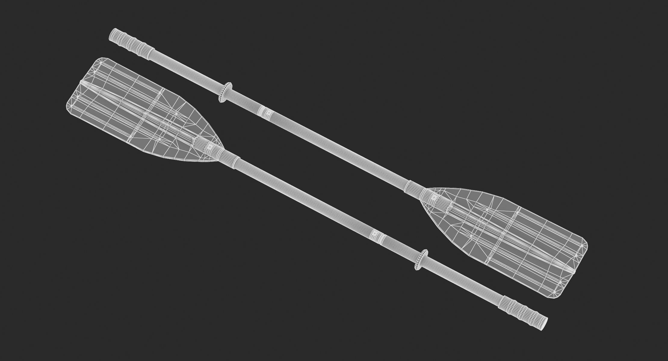 Intex Boat and Kayak Oars Series 3D model_11