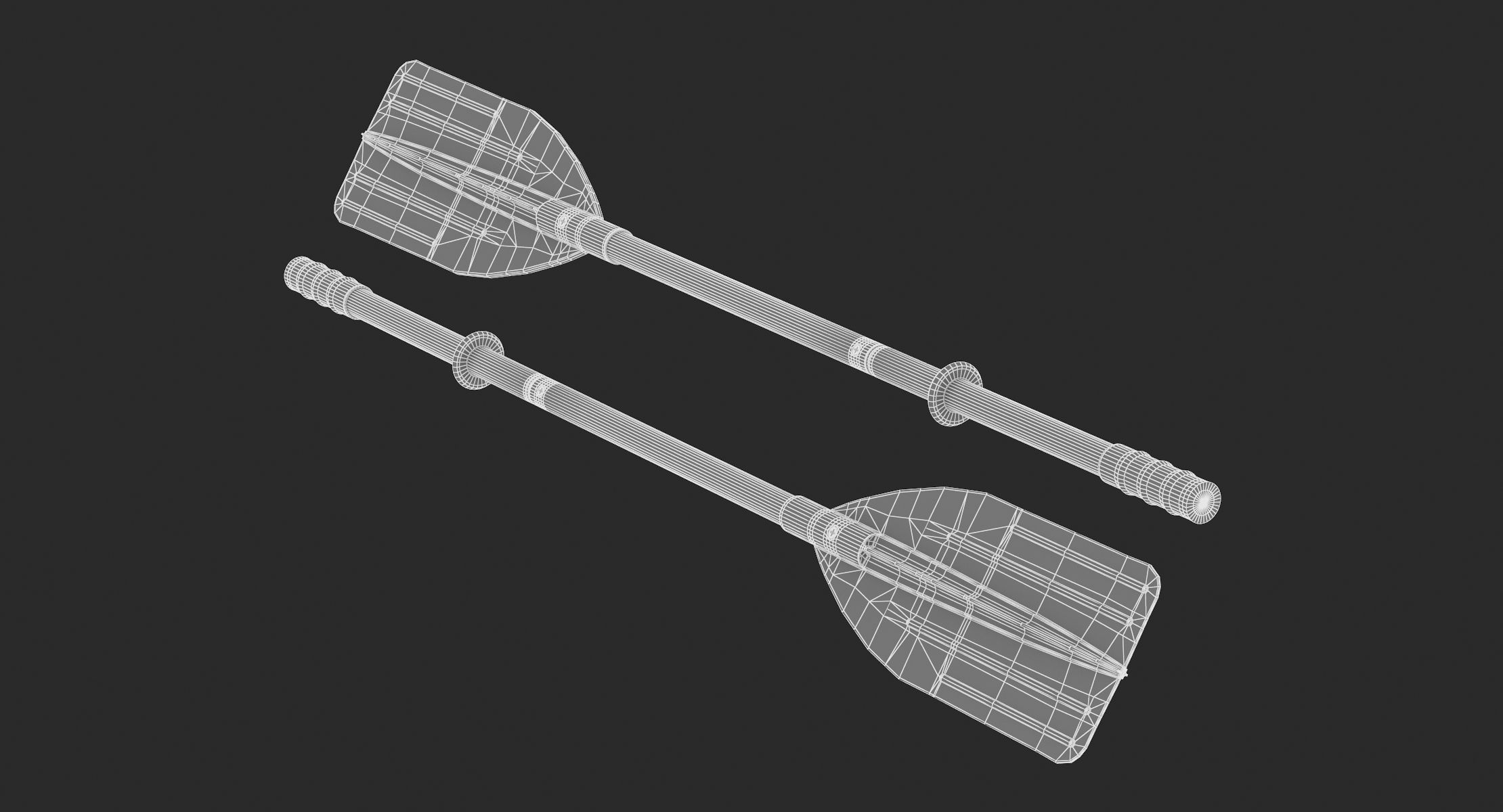 Intex Boat and Kayak Oars Series 3D model_12